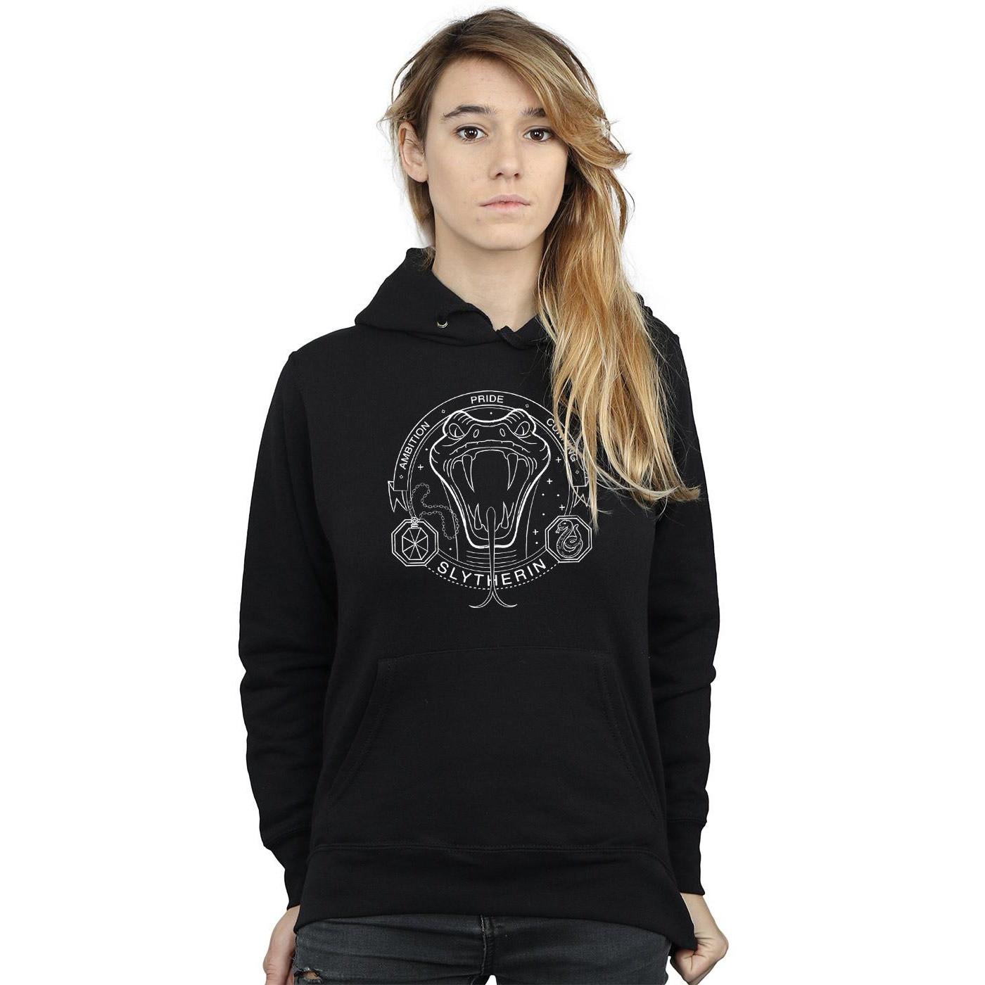 HARRY-POTTER  Sweat à capuche SLYTHERIN 