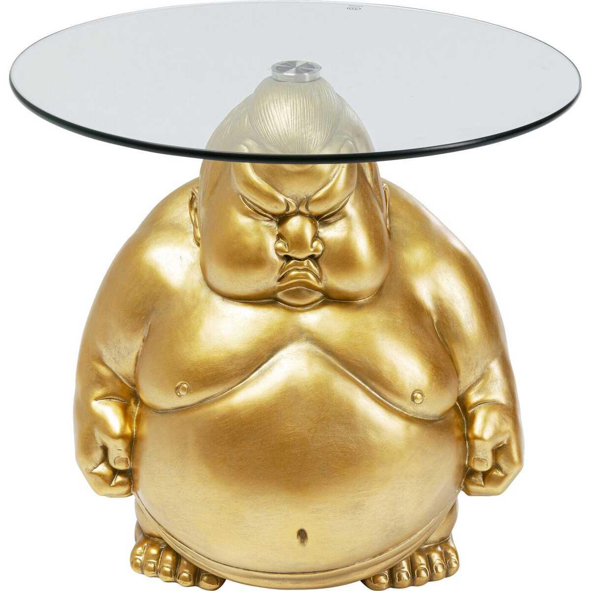 KARE Design Beistelltisch Monk Gold rund 54  