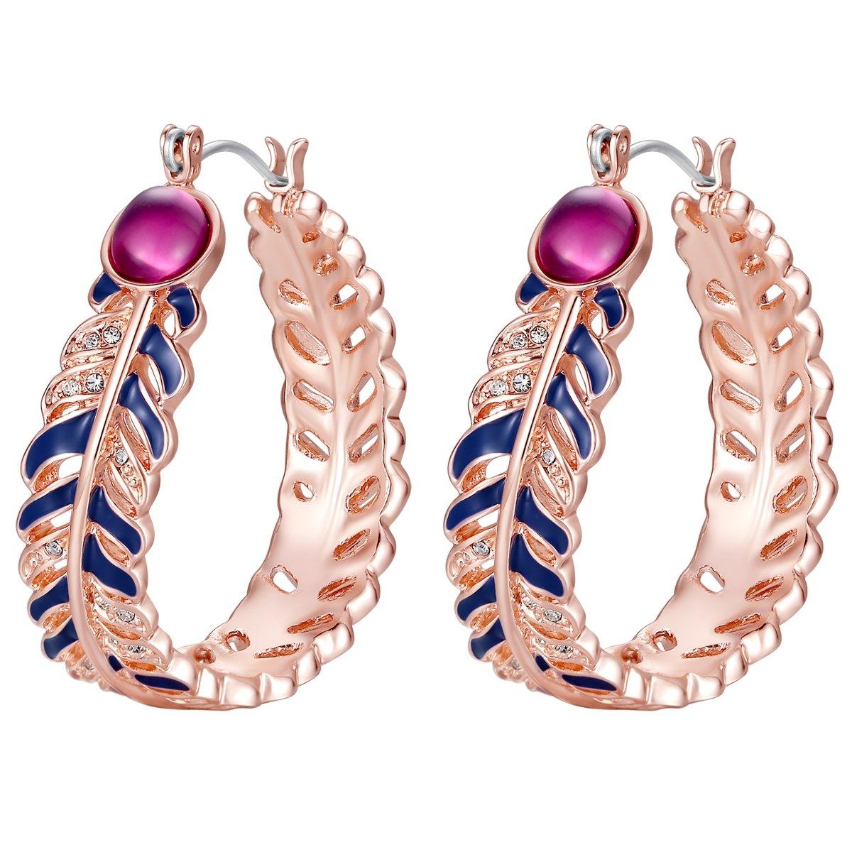 Lulu & Jane  Femme Boucles d´oreilles Plume 