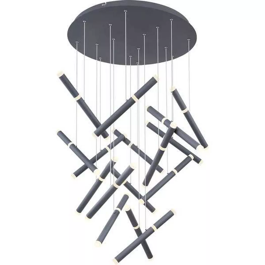 mutoni – Hängeleuchte Kelsy Metall graphit 1xLED, One Size, Grau