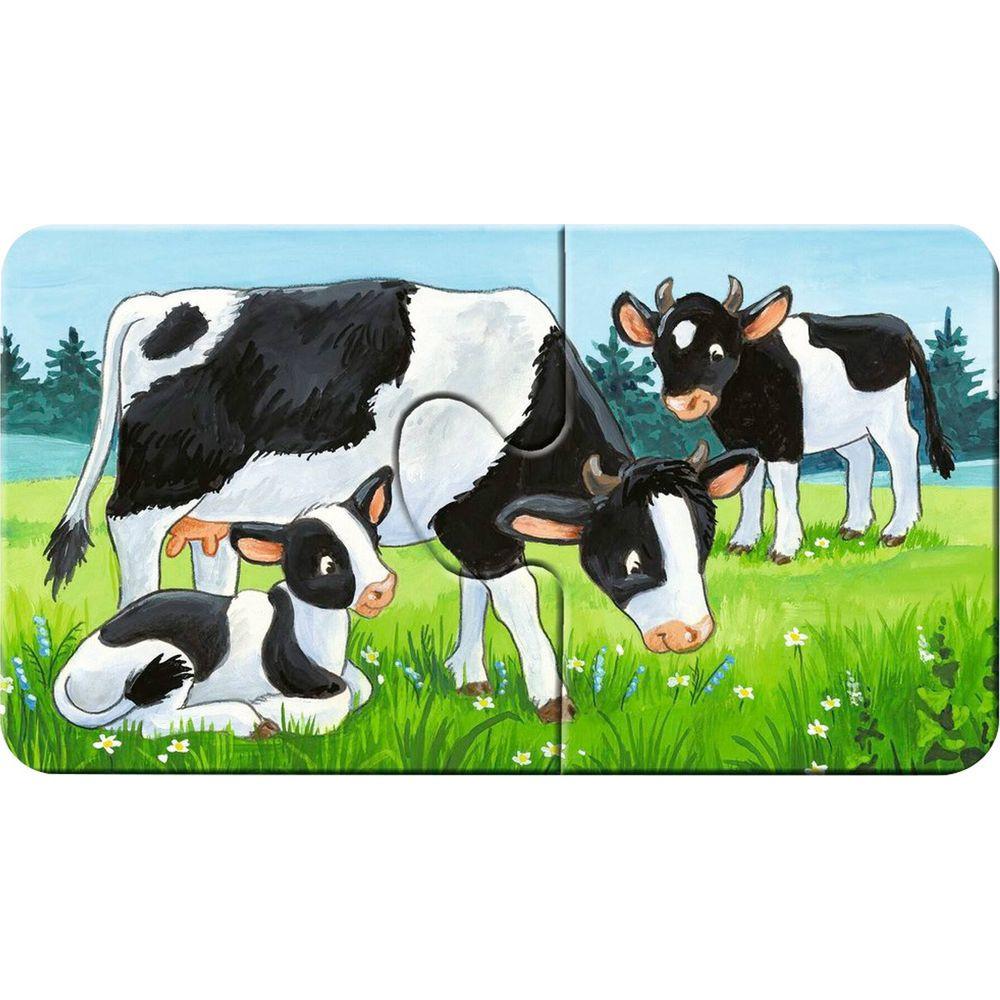 Ravensburger  Ravensburger mijn eerste puzzels - Dierenfamilies op de boerderij - 9x2 stukjes 