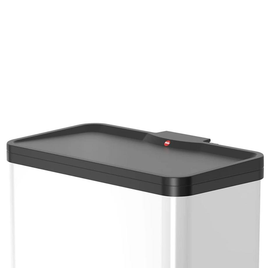 Hailo Collecteur de déchets à pédale Öko, duo Plus L, capacité 9 + 17 l, blanc.  