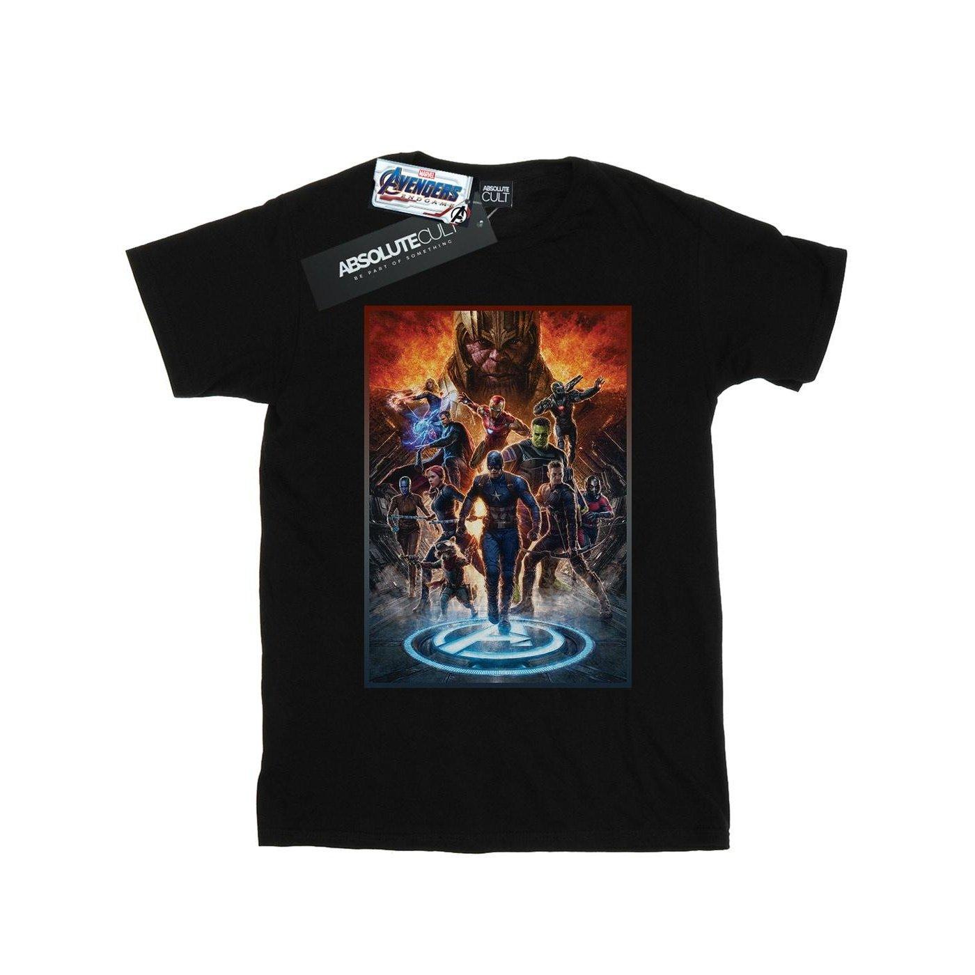 Image of Avengers Endgame Heroes At War Tshirt Damen Schwarz 4XL
