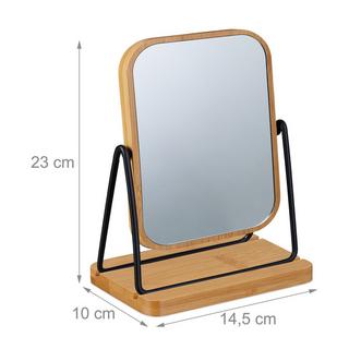 Northix  Tischspiegel mit Bambusrahmen 