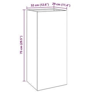 VidaXL Jardinière acier  