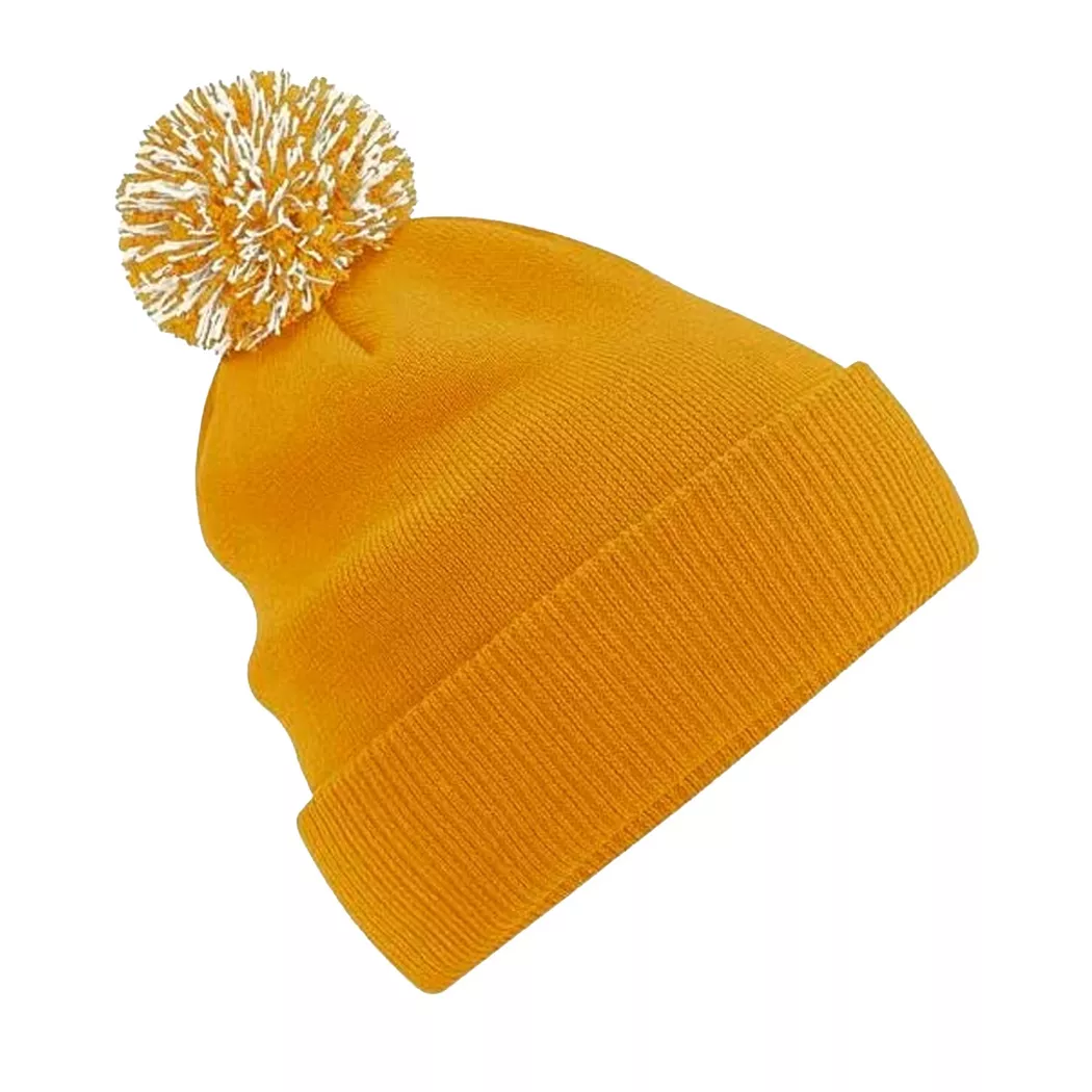 Beechfield - Wintermütze Duo Extreme Snowstar, One Size, Giallo-Arancione
