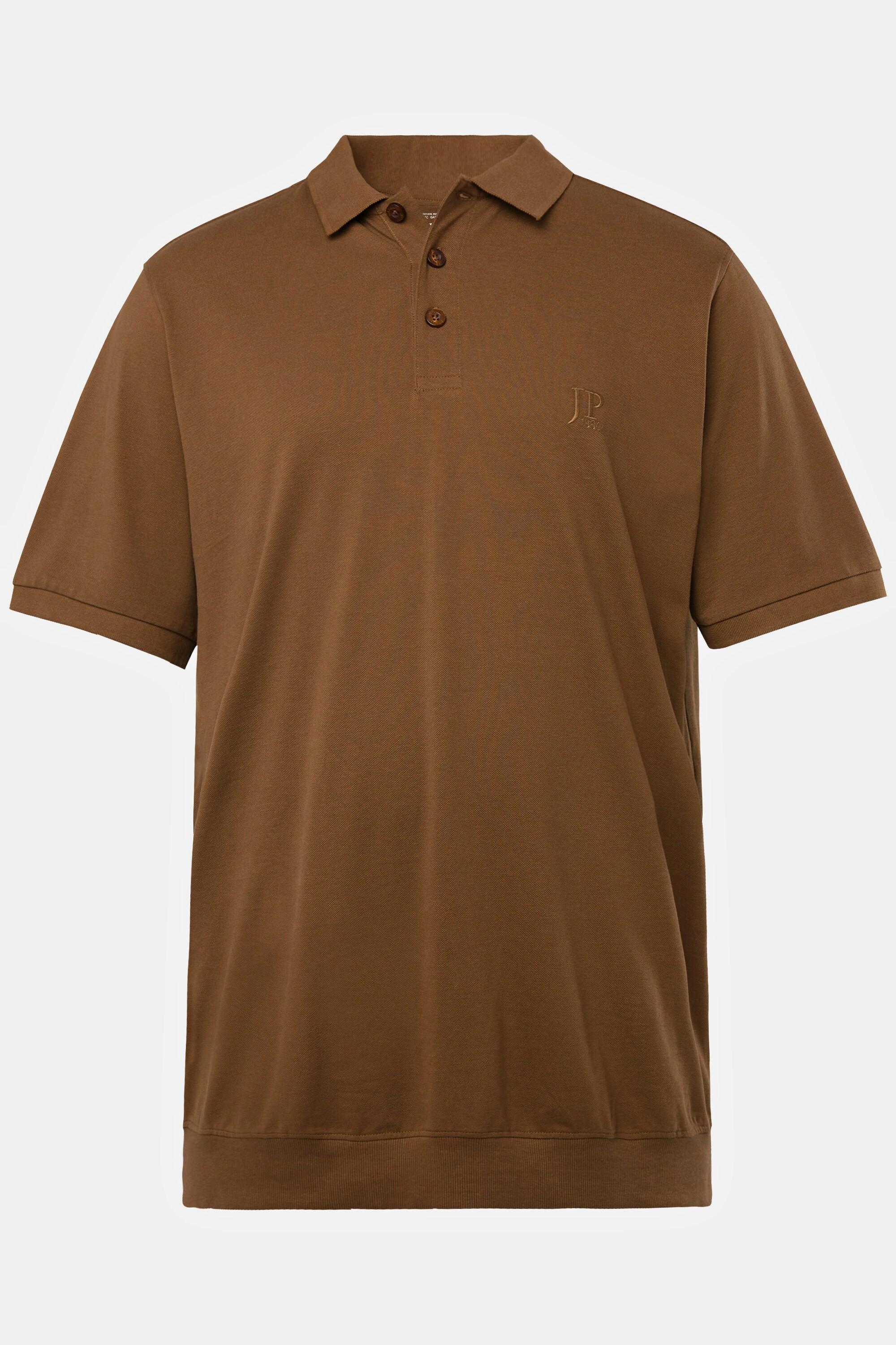 JP1880  Maglia polo basic in piqué con taglio speciale per l'addome, taglie disponibili dalla XXL alla 10XL 