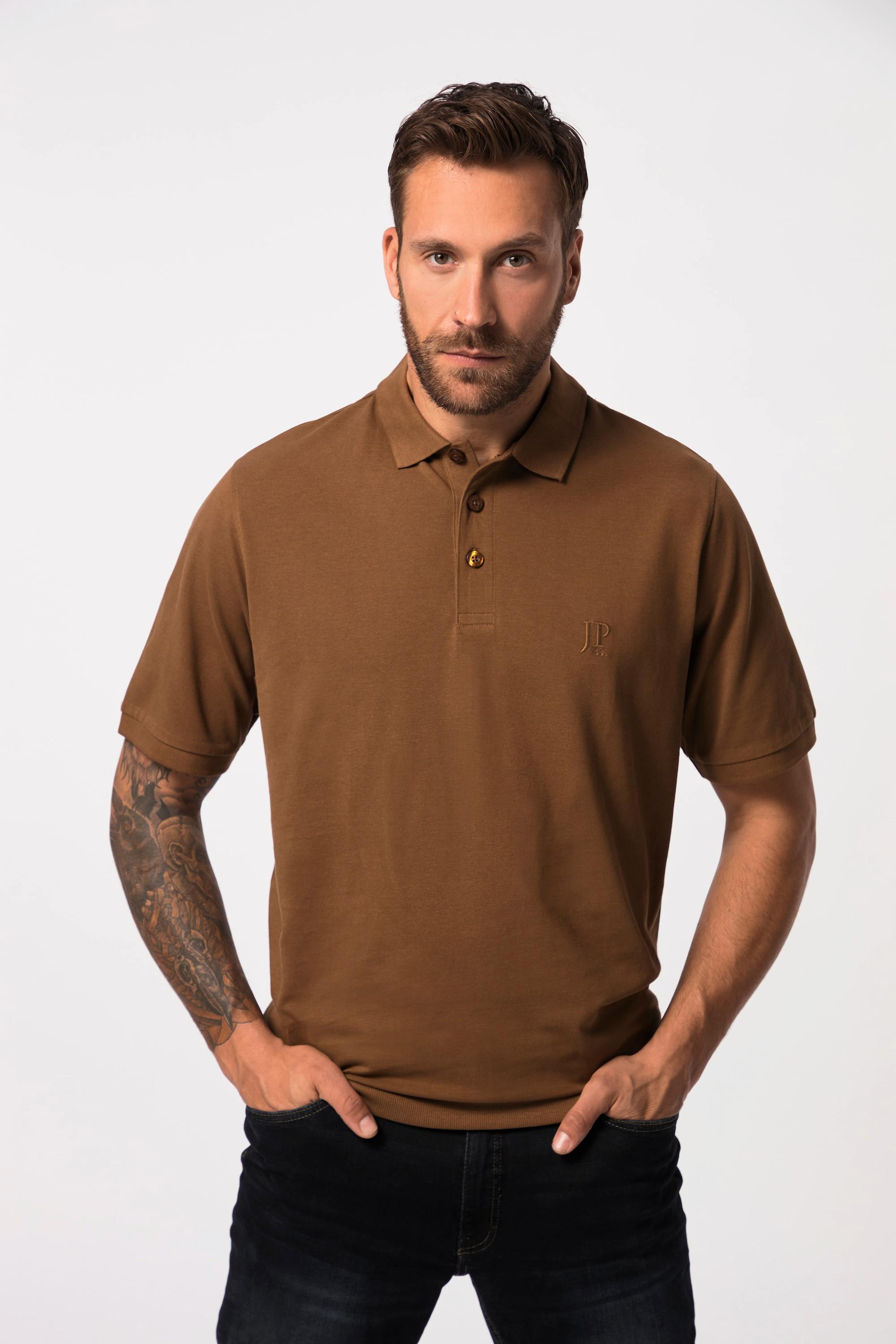 JP1880  Maglia polo basic in piqué con taglio speciale per l'addome, taglie disponibili dalla XXL alla 10XL 