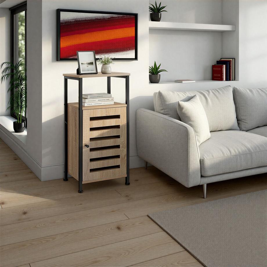Tectake Armoire d'appoint DURHAM style industriel  