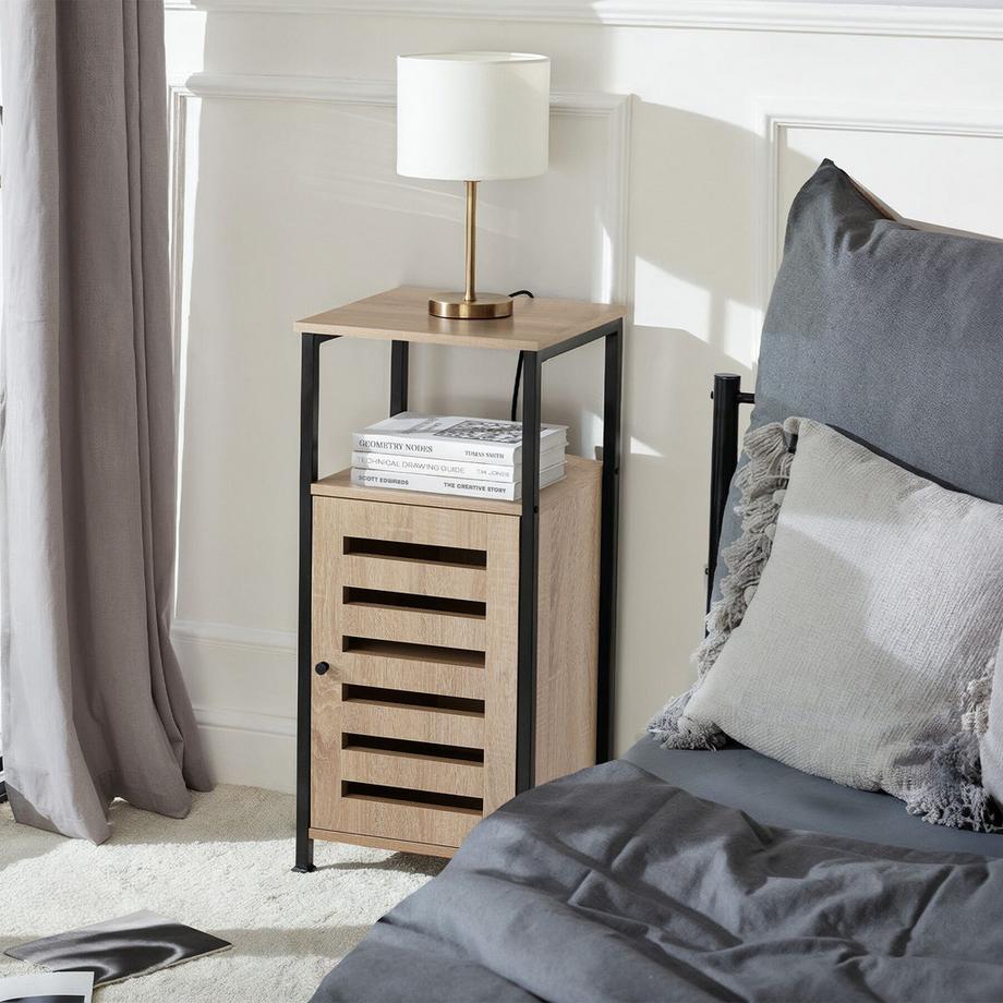 Tectake Armoire d'appoint DURHAM style industriel  