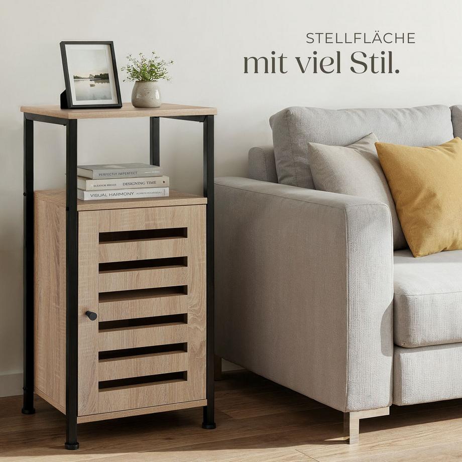 Tectake Armoire d'appoint DURHAM style industriel  