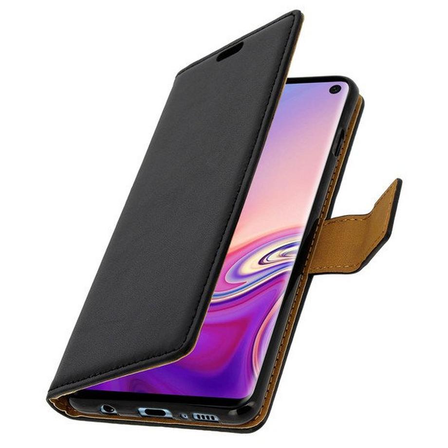 Avizar  Flip Book Cover Galaxy S10 Schwarz 