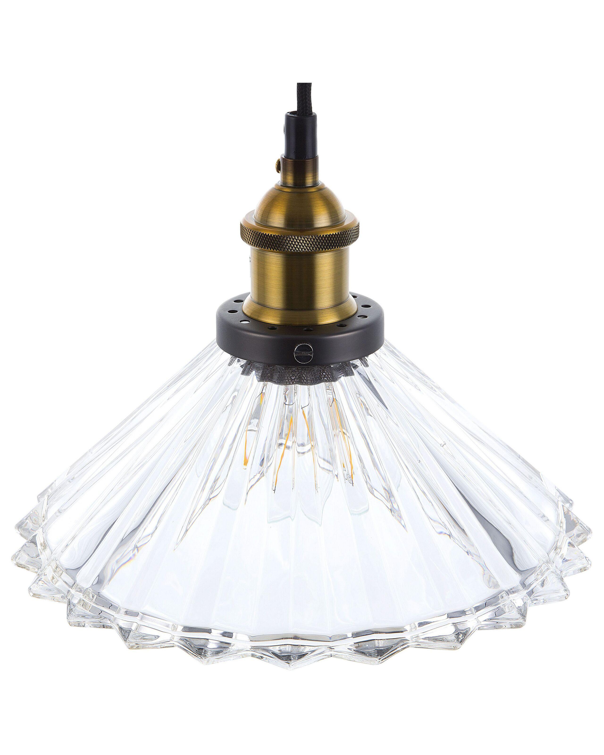 Beliani Lampe suspension en Verre Rétro COLORADO  