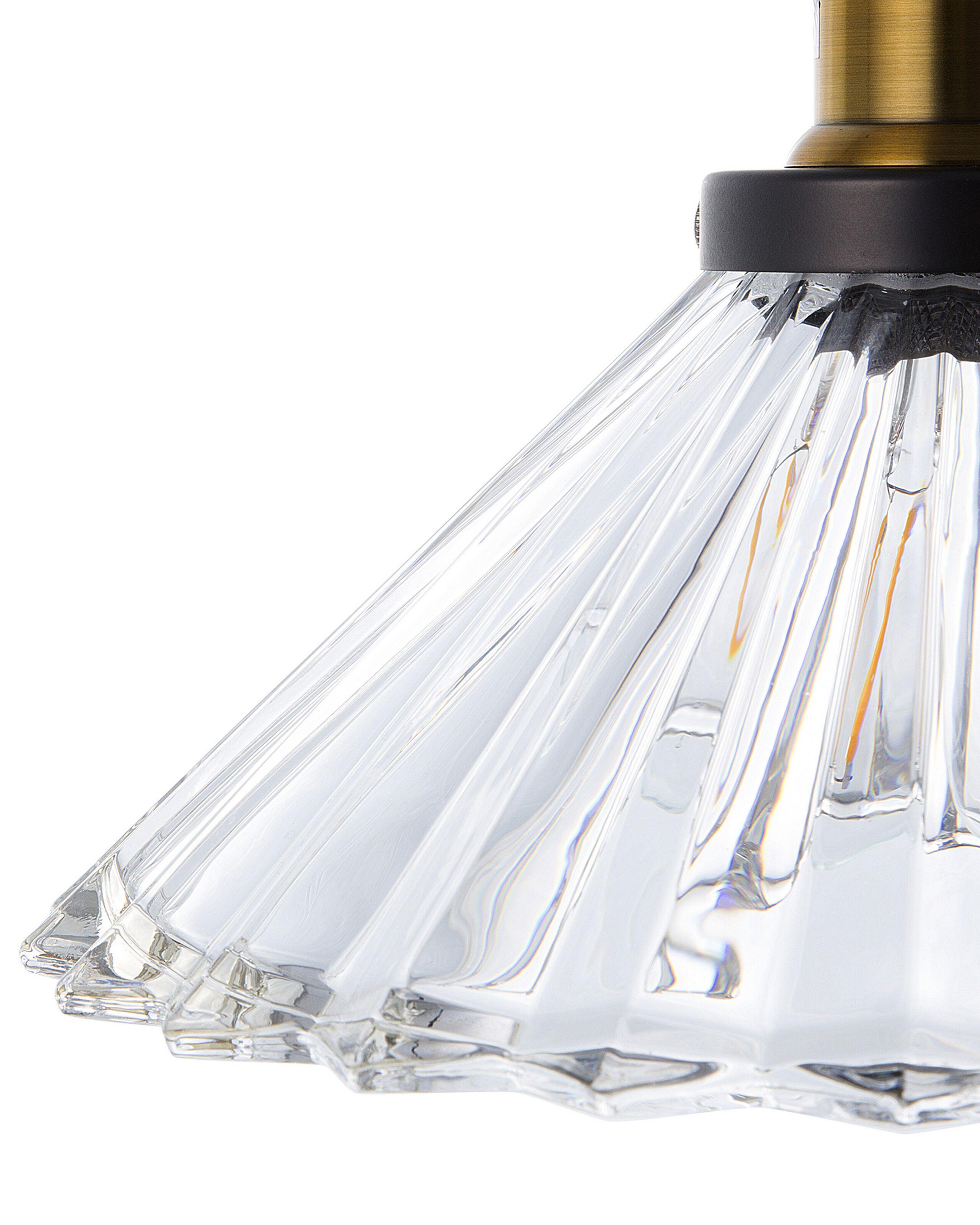 Beliani Lampe suspension en Verre Rétro COLORADO  