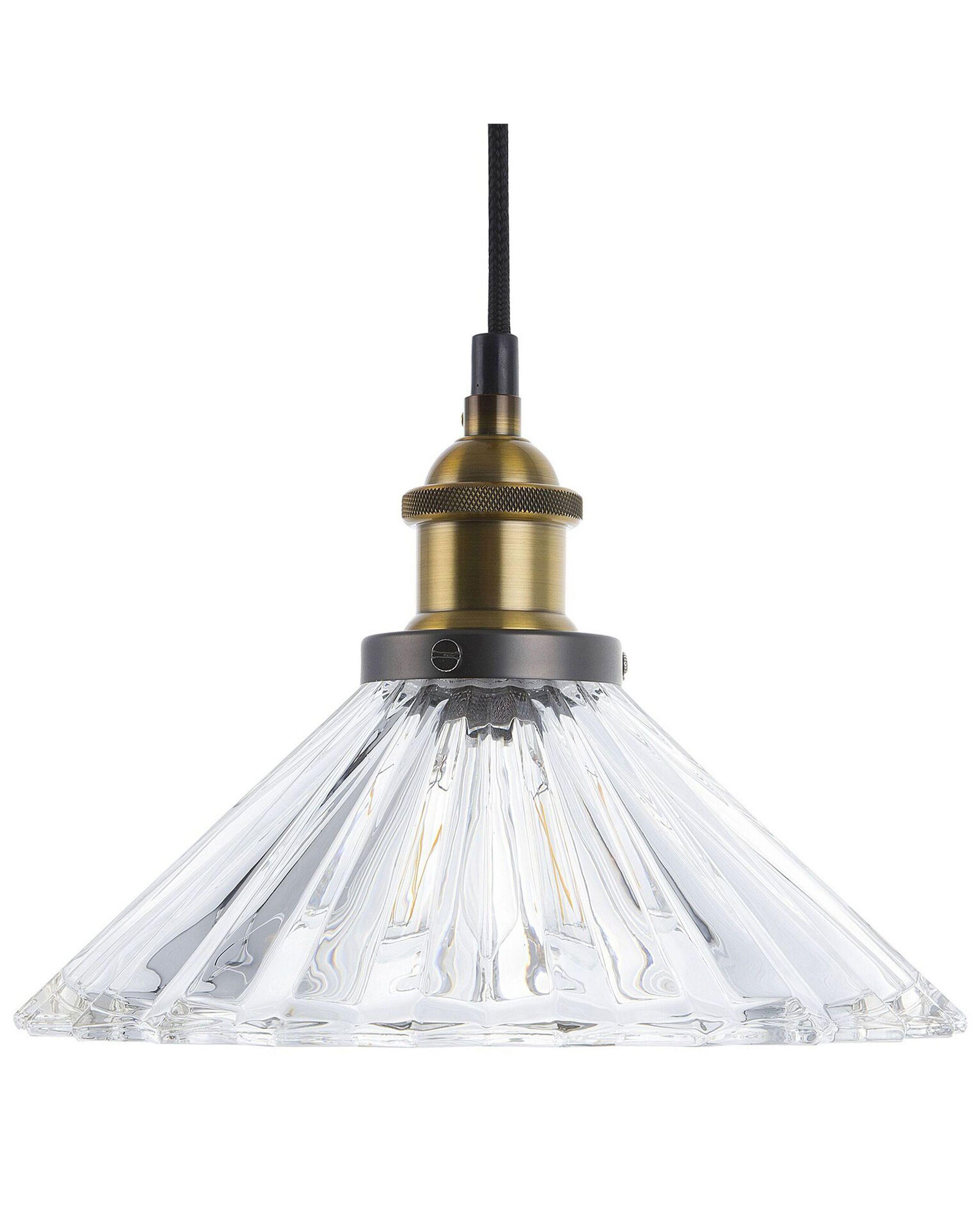 Beliani Lampe suspension en Verre Rétro COLORADO  