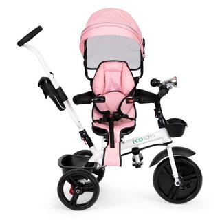 Northix  Passeggino triciclo 360* sedile girevole Rosa 