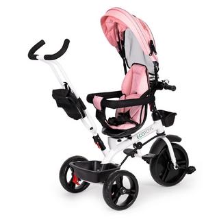 Northix  Passeggino triciclo 360* sedile girevole Rosa 