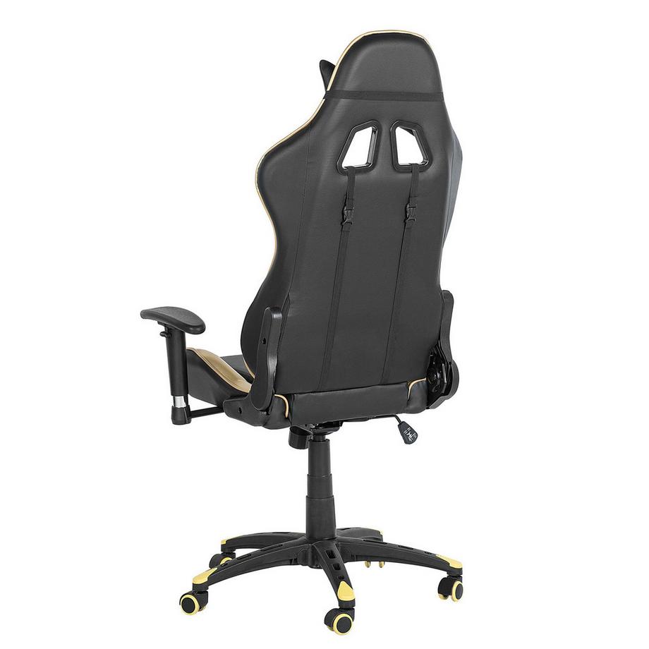 Beliani Siège de gaming en Cuir PU Rétro KNIGHT  