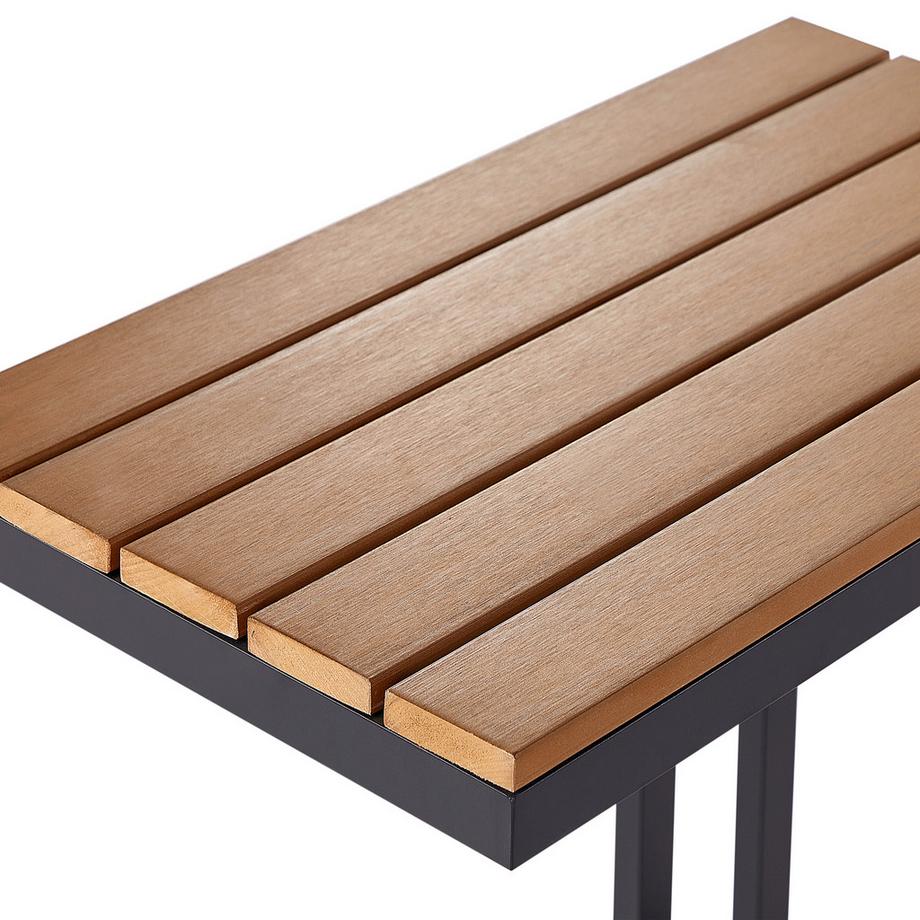 Beliani Outdoor Beistelltisch aus Kunstholz  MESSINA  