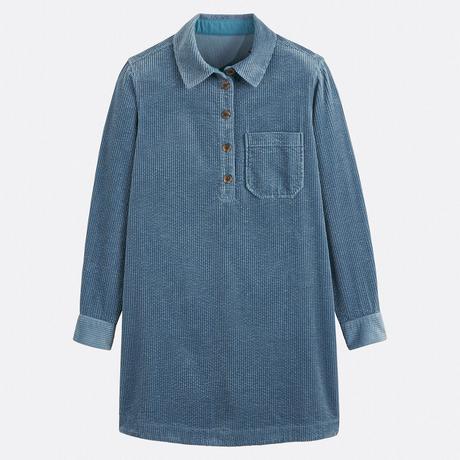 La Redoute Collections Signature Albane Abito Corto in Velluto a Coste  