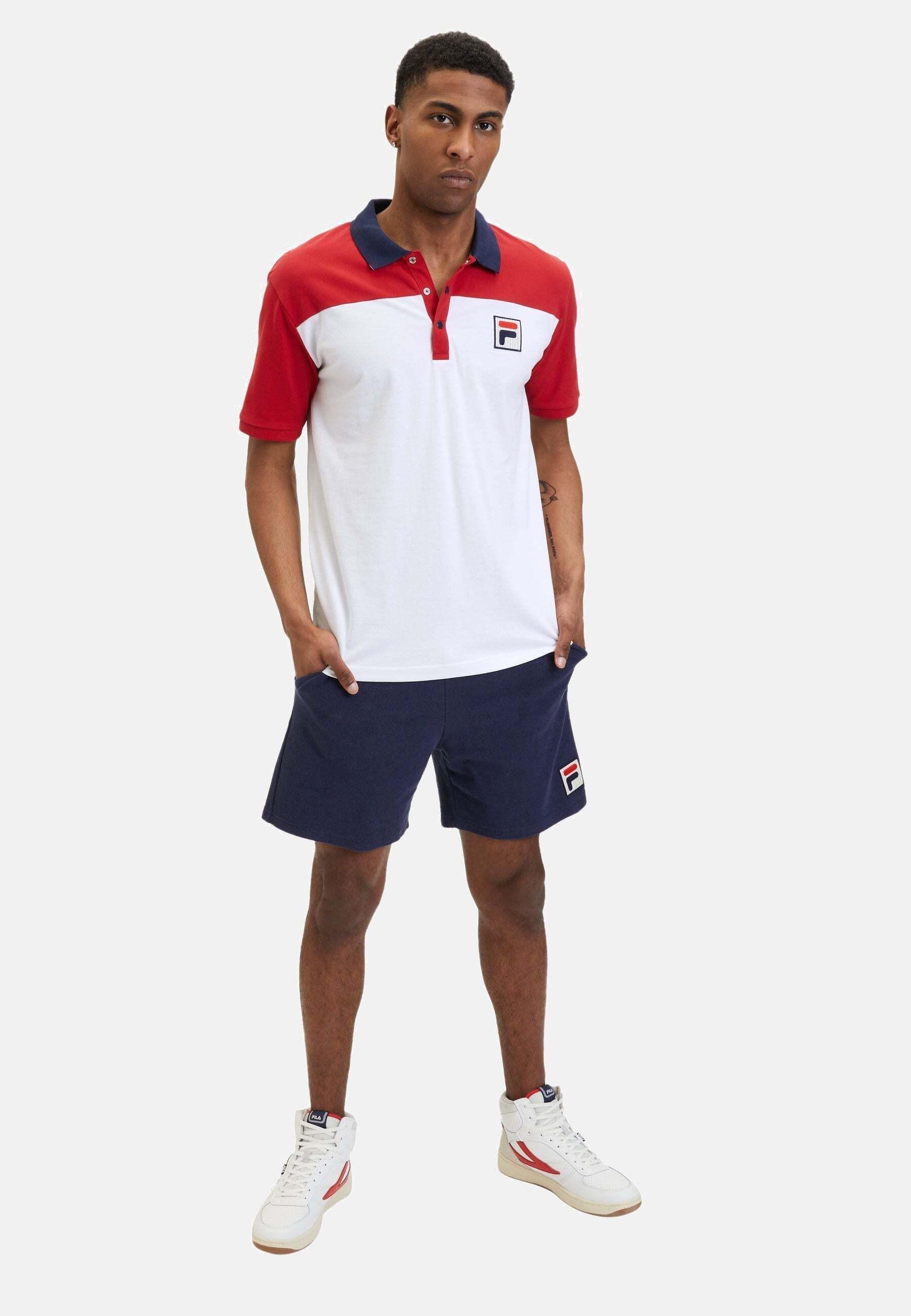 FILA  Polo Lianshan Blocked Polo Shirt 