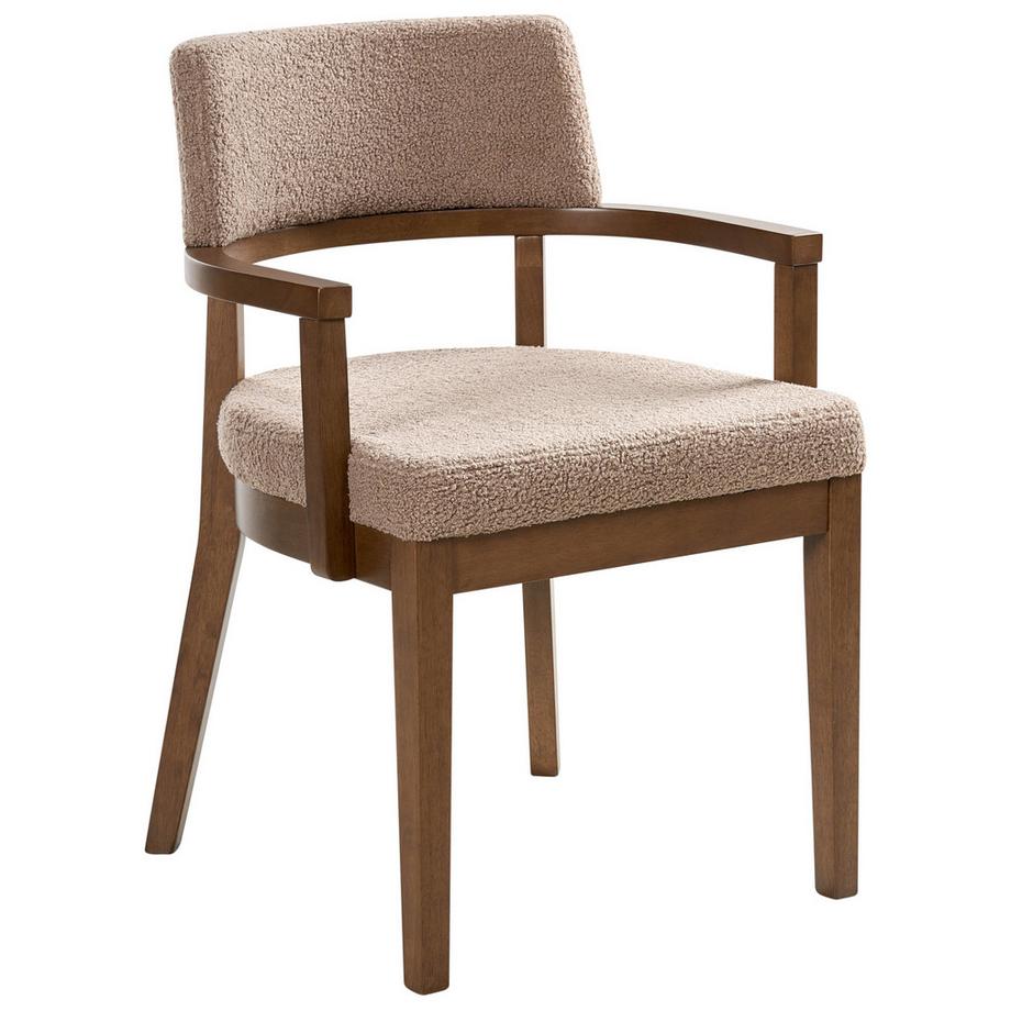 Beliani Lot de 2 chaises de salle à manger en Bouclé  DALBO  