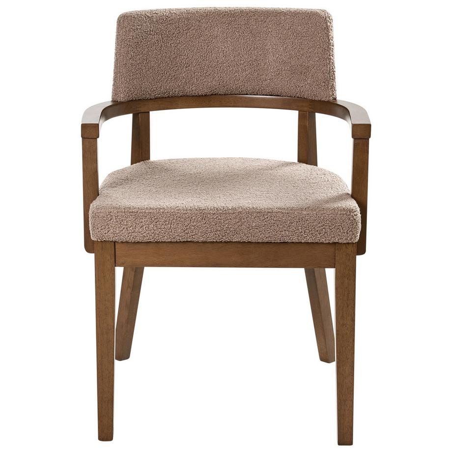 Beliani Lot de 2 chaises de salle à manger en Bouclé  DALBO  