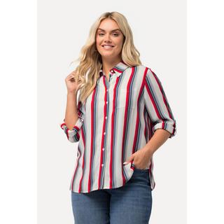 Ulla Popken  Camicia con righe, colletto da camicia e maniche lunghe 