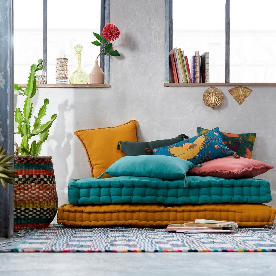 La Redoute Intérieurs Panier multicolore en herbier  