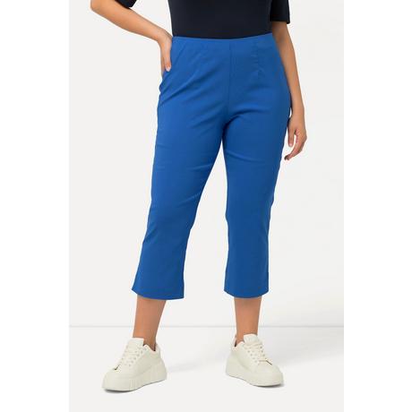 Ulla Popken  Pantalon en bengaline stretch, longueur 3/4 et taille élastique 