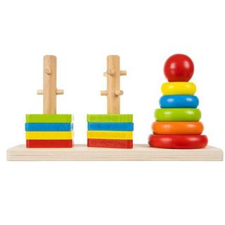 Gameloot  Stapelspielzeug mit verschiedenen Formen aus Holz 