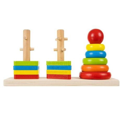 Gameloot  Stapelspielzeug mit verschiedenen Formen aus Holz 