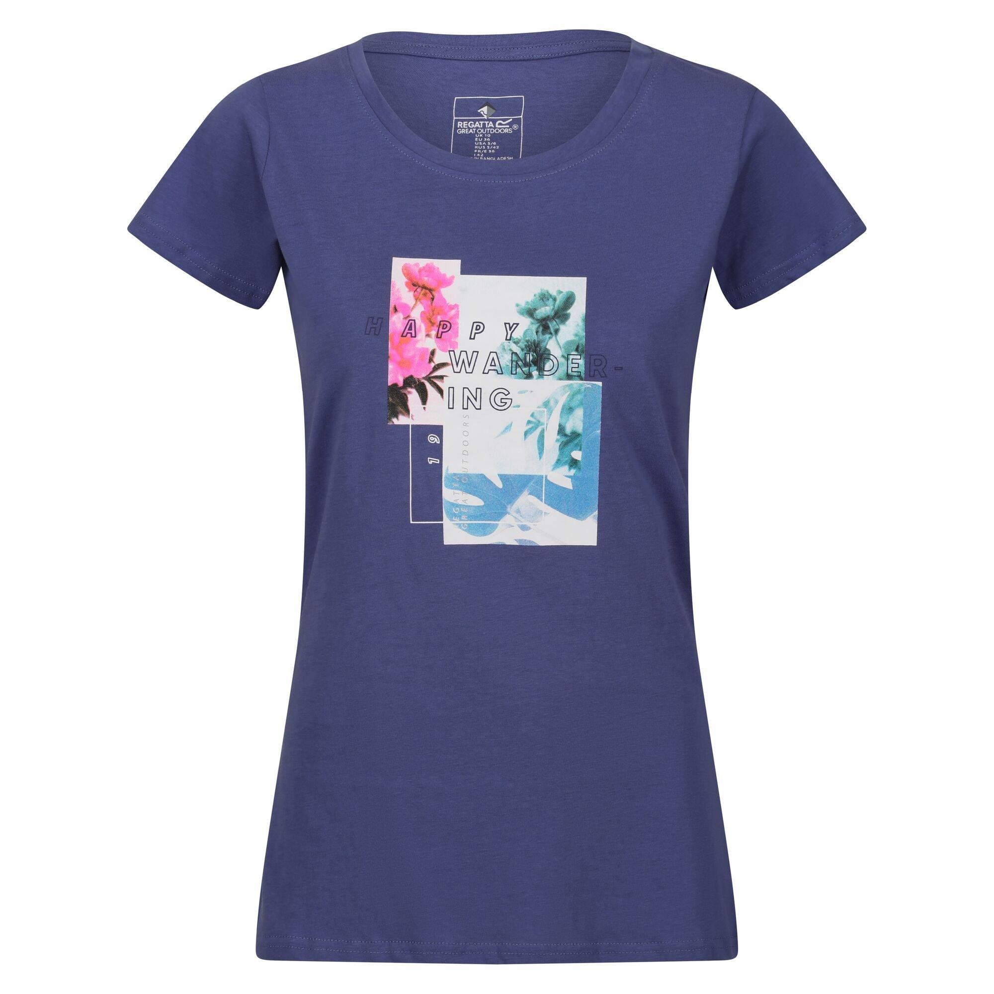 Image of Breezed Iii Happy Wandering Tshirt Damen Blau 36