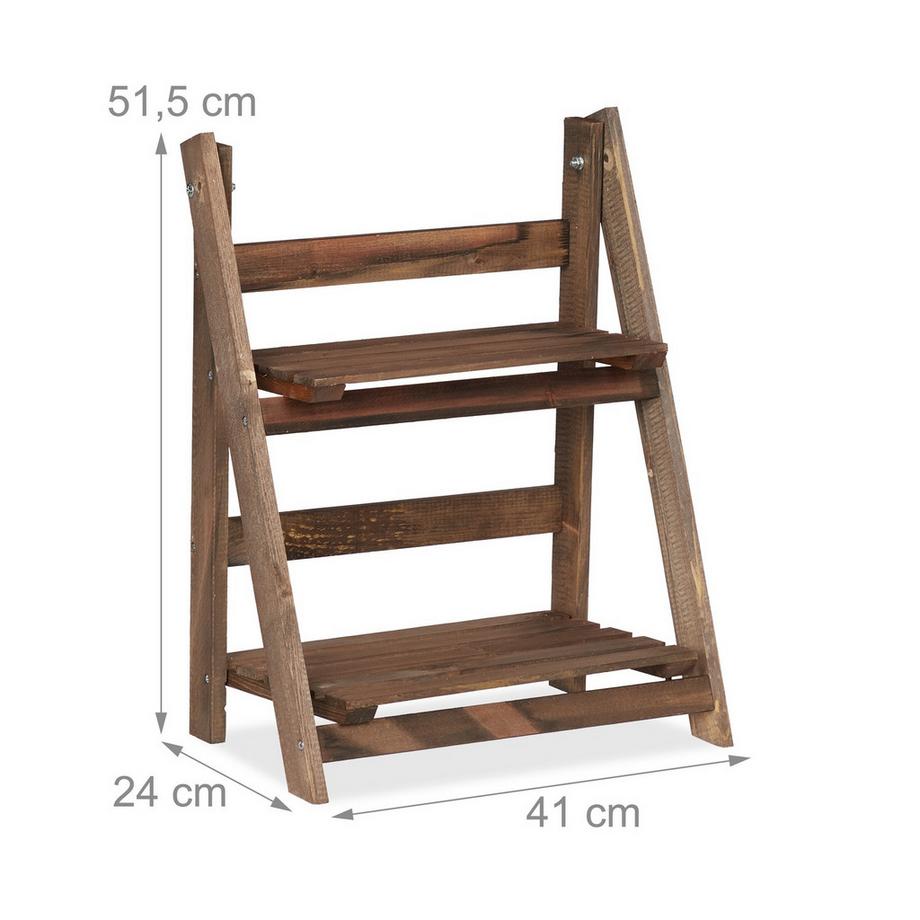 B2X Fiore Scale In Legno Marrone Scuro  