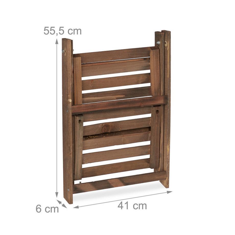 B2X Fiore Scale In Legno Marrone Scuro  