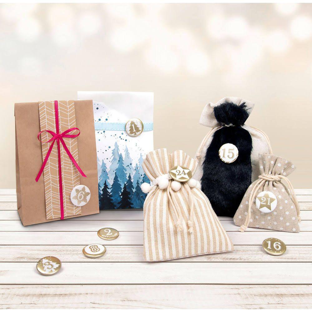 Folia Adventskalender Buttons  