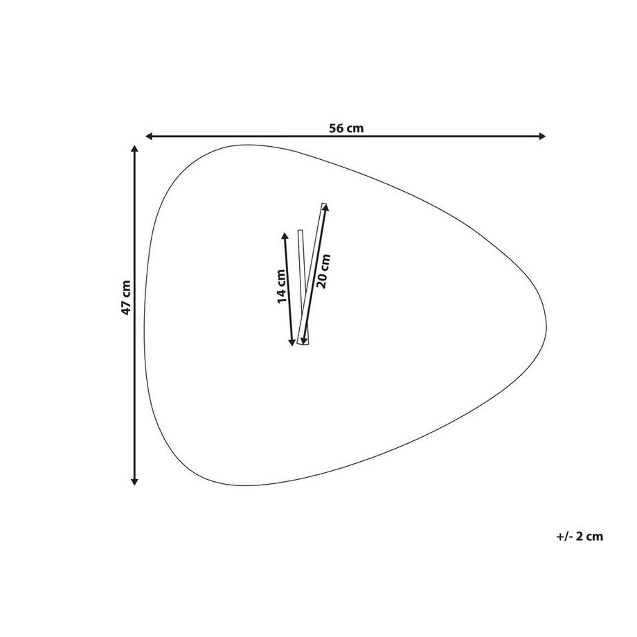 Beliani Wanduhr aus MDF-Platte  LOKTAK  