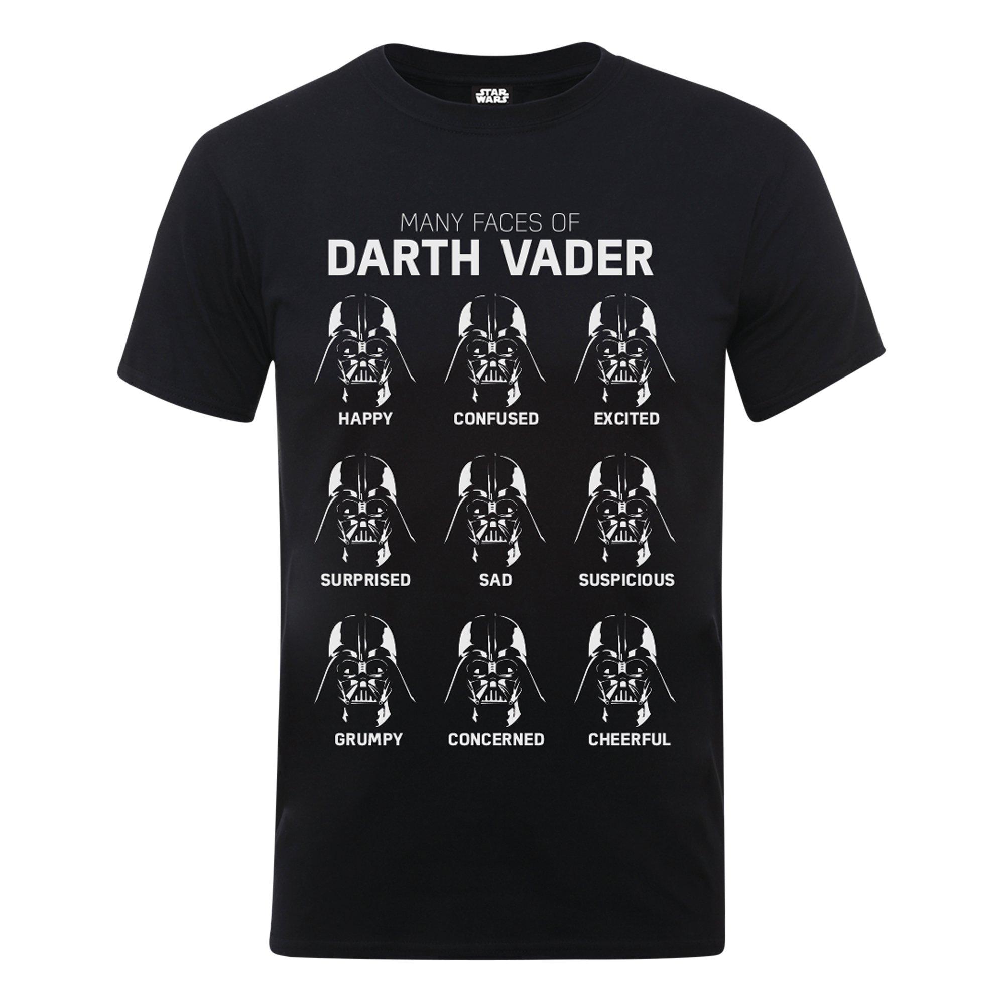 STAR WARS  Many Faces Of Darth Vader TShirt 