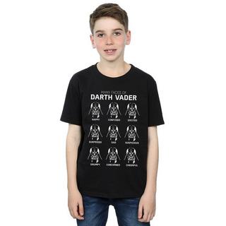 STAR WARS  Many Faces Of Darth Vader TShirt 