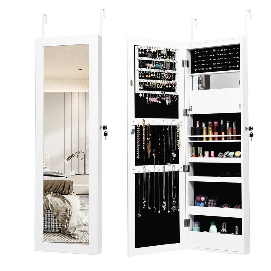 Armoire à bijoux avec miroir