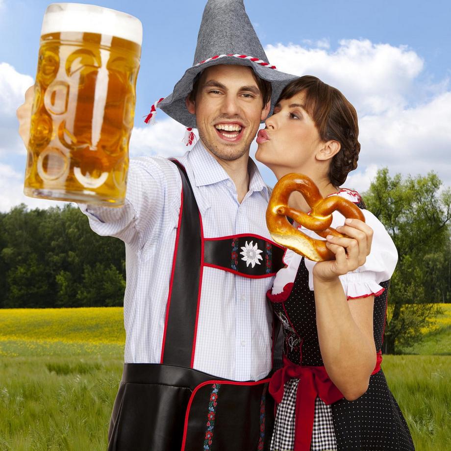 Northix  Seppl Mütze mit-weißer Kordel 