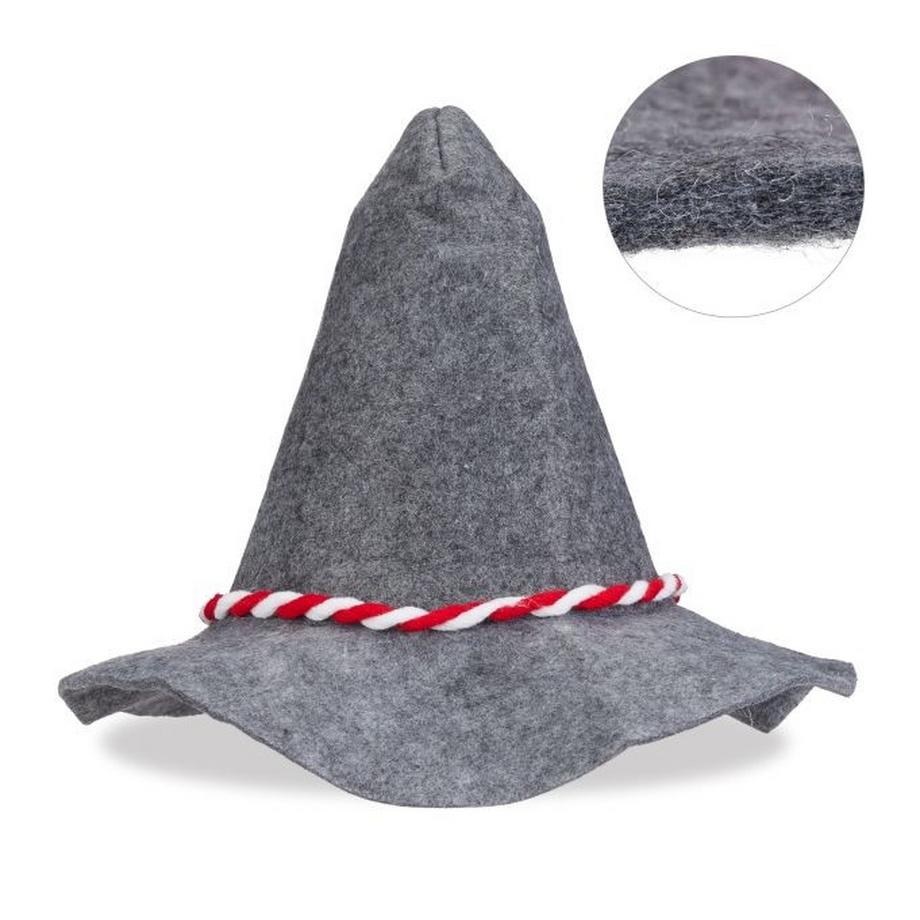 Northix  Seppl Mütze mit-weißer Kordel 