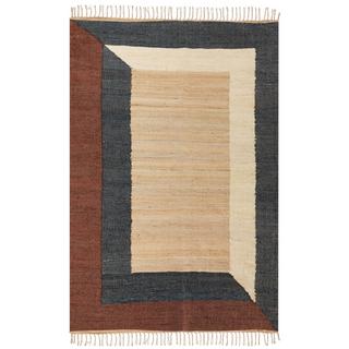 Beliani Tapis en Jute Boho ORTAKOY  