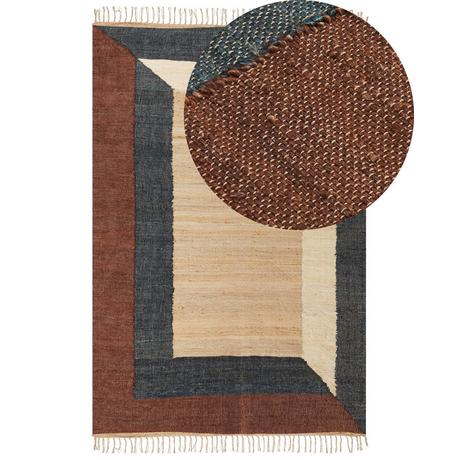 Beliani Tapis en Jute Boho ORTAKOY  