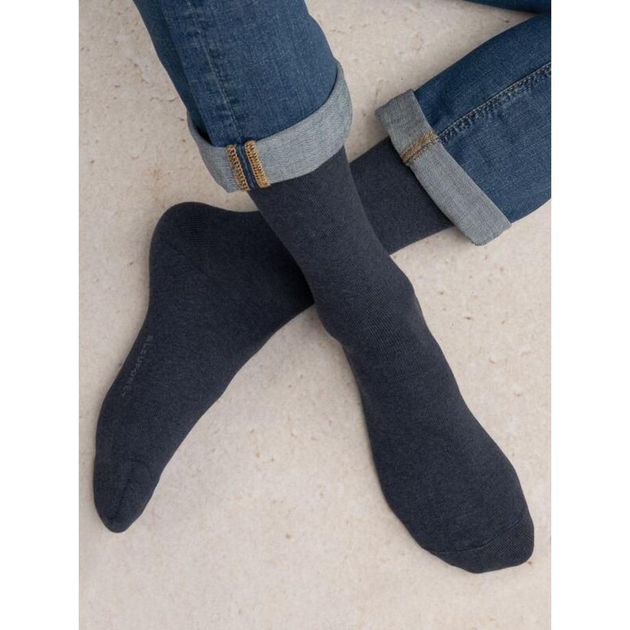 BLEU FORET Coton Cachemire Chaussettes  