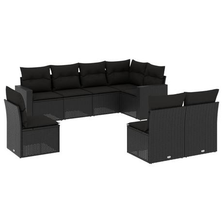 VidaXL set divano da giardino Polirattan  