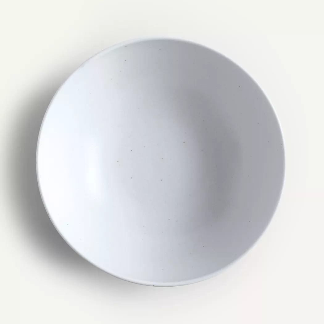 AM.PM - Salatschüssel RILKA aus gesprenkeltem Porzellan, One Size, Weiss