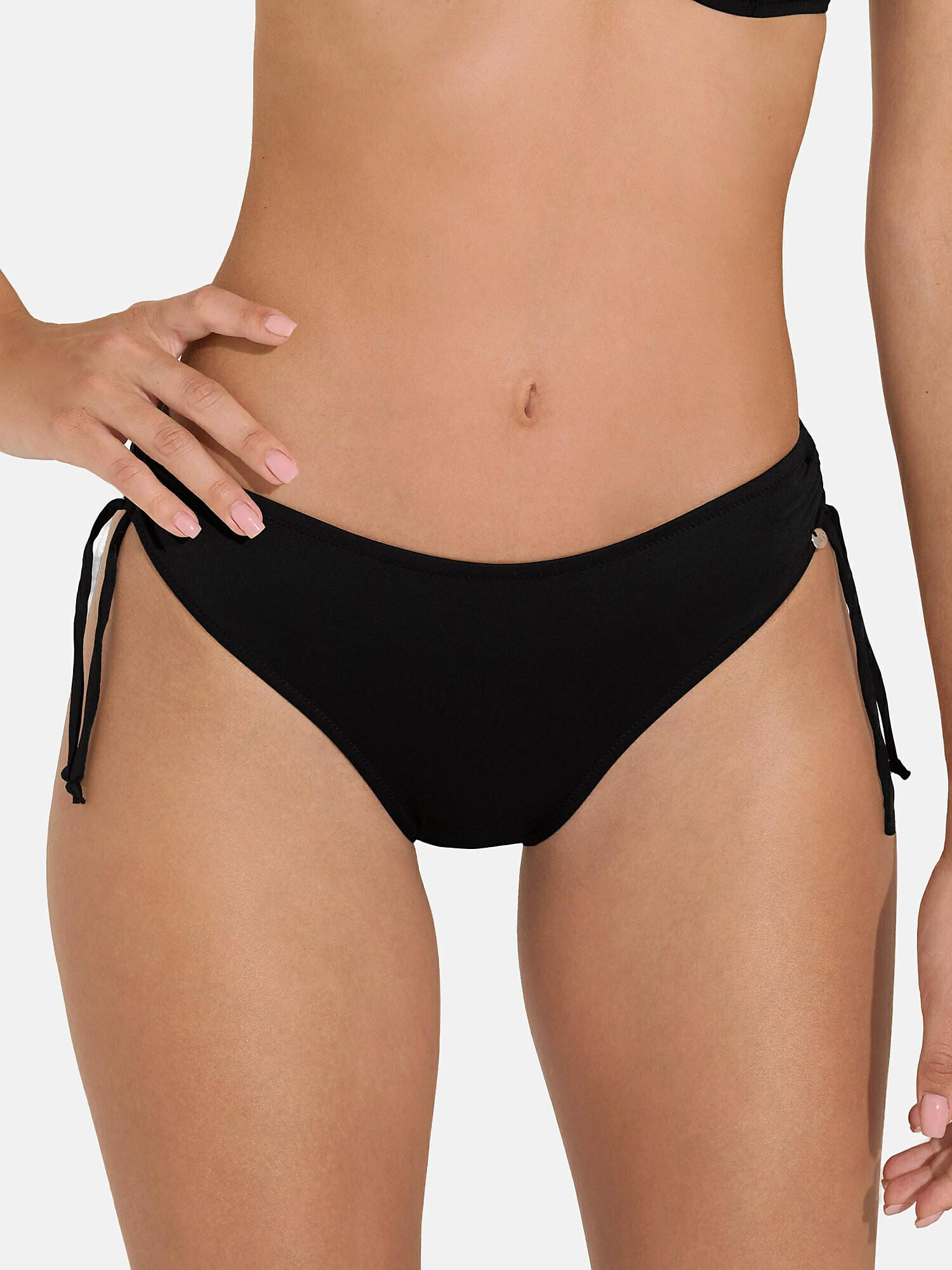 Image of Bikini-strümpfe Mit Hoher Taille Verstellbare Seiten Union Island Unisex Schwarz 38