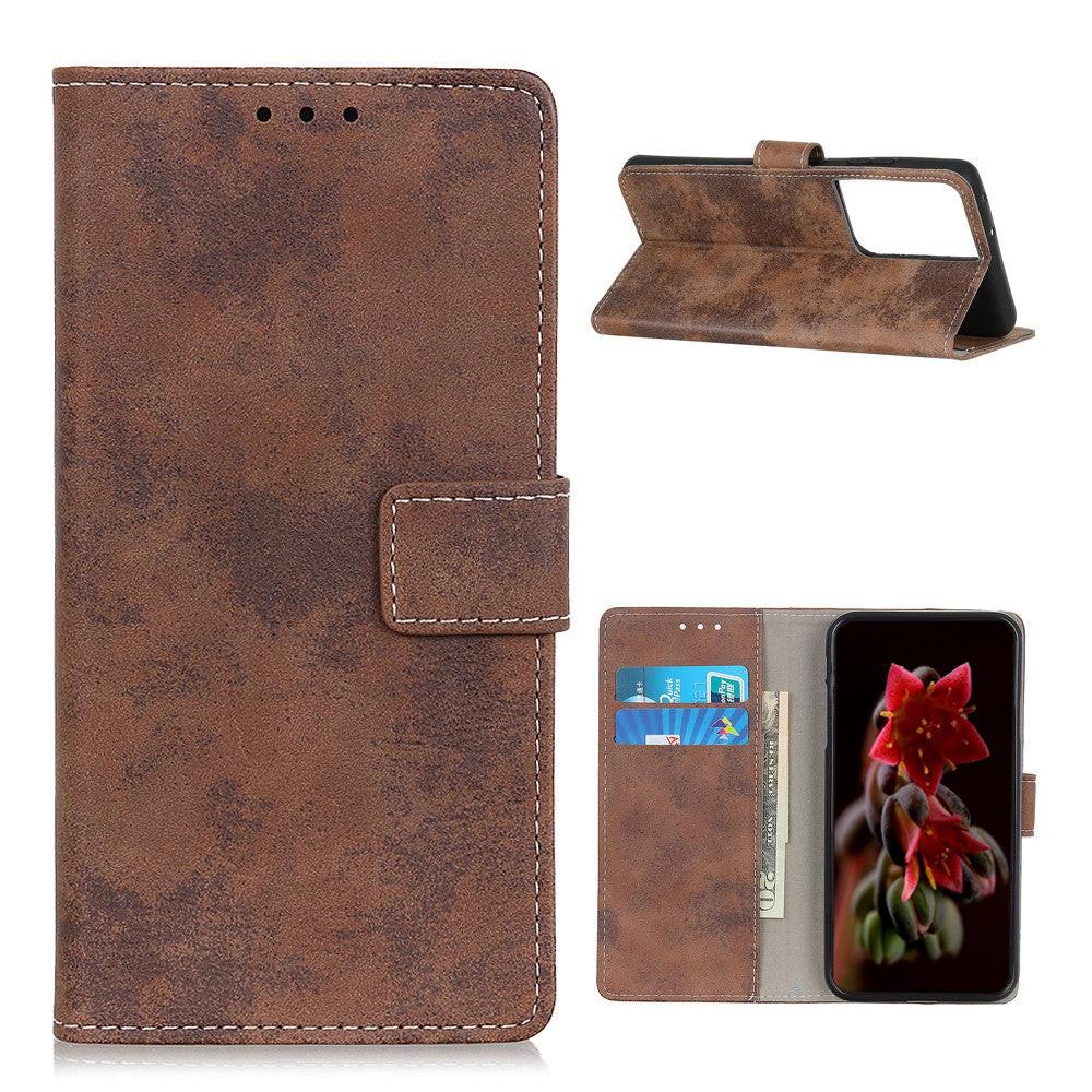 Image of Galaxy S21 Ultra - Vintage Etui Wildleder Optik