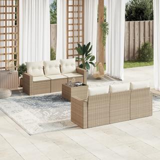 VidaXL set divano da giardino Polirattan  